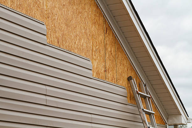 Professional Vinyl Siding technician working in Williamsburg, IN